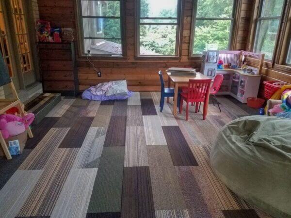 Interface Earth Family Designer Plank, Living Room Carpet Tiles